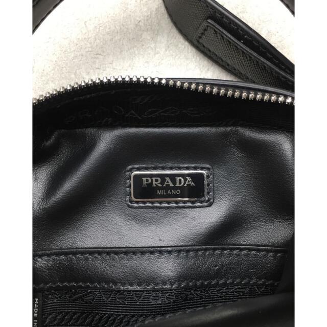 PRADA◆ブリックサフィアーノレザーバッグ/ショルダーバッグ/ギャラ付属