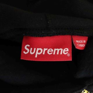 シュプリーム SUPREME スパンコールロゴパーカ S 黒 ゴールド
