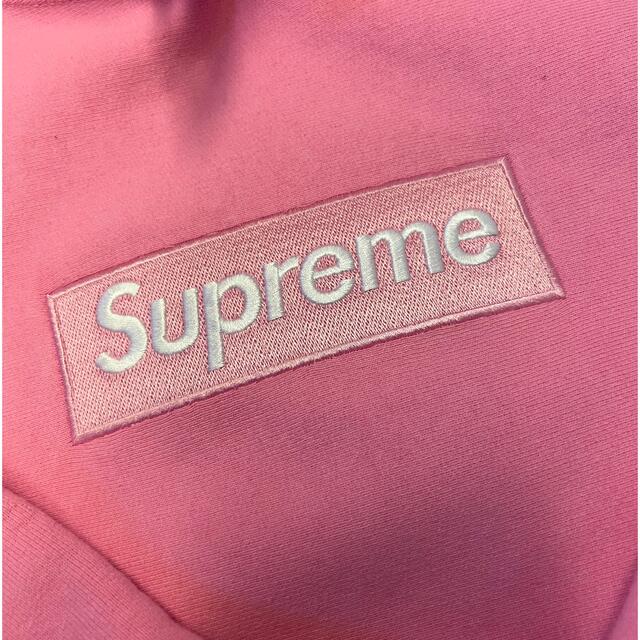 Supreme Box Logo Hooded & Beanie ピンク S