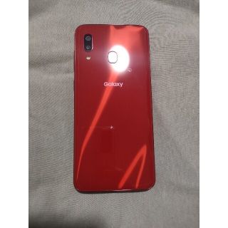 ギャラクシー(Galaxy)のSAMSUNG Galaxy A30 レッド au SIMロック解除済み(スマートフォン本体)