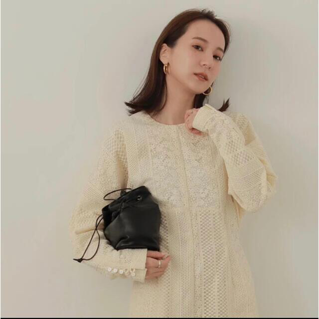 louren lace cotton dressアイボリーサイズ