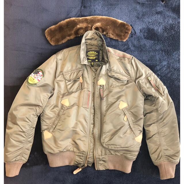 ALPHA INDUSTRIES(アルファインダストリーズ)の【美品】ALPHA アルファ　フライトジャケット Ｌ　TA0611  B-15 メンズのジャケット/アウター(フライトジャケット)の商品写真