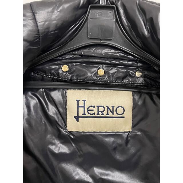 美品ヘルノ herno 異素材ダウンコート グローブコートダウンジャケット-