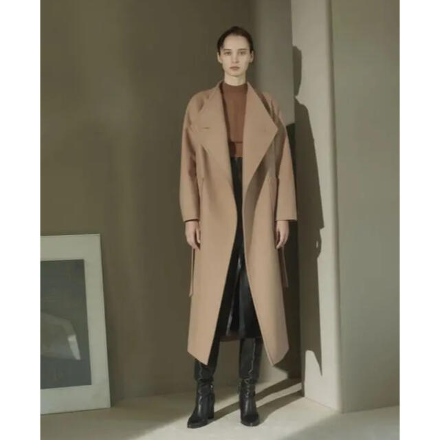 Wide Lapel Long Coat