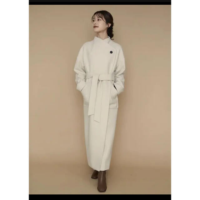 Noble(ノーブル)のL'Orロル Wide Lapel Long Coat♡ レディースのジャケット/アウター(ロングコート)の商品写真