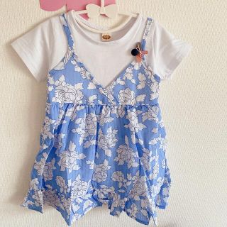 ベビーワンピース　キッズワンピース　90cm 新品タグ付き　ベビー服　こども服(ワンピース)