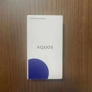 シャープ(SHARP)のAQUOS sense3 basic SHV48 ブラック(スマートフォン本体)