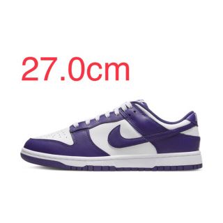 NIKE DUNK LOW RETRO “COURT PURPLE” 27.0(スニーカー)