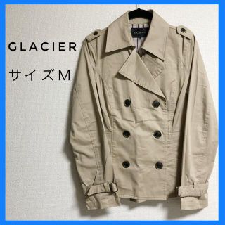 ハニーズ(HONEYS)のGLACIER グラシア　ショート丈トレンチコート　ベージュ　Ｍ(トレンチコート)