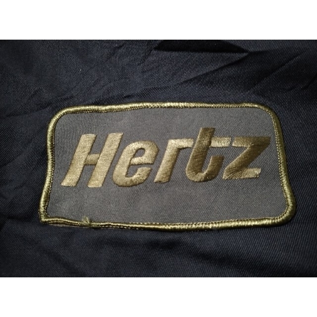 状態良 Hertz ブルゾン ワッペン ワークジャケット 紺  企業 ロゴ 4