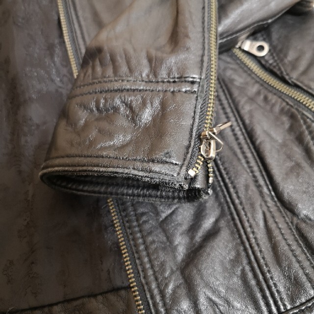 FUGA(フーガ)のFUGA ラムレザー ライダースジャケット サイズ46 メンズのジャケット/アウター(ライダースジャケット)の商品写真