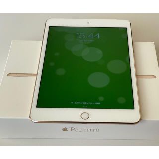 アイパッド(iPad)の【中古美品】iPad mini4 cellular 16GB ゴールド(タブレット)