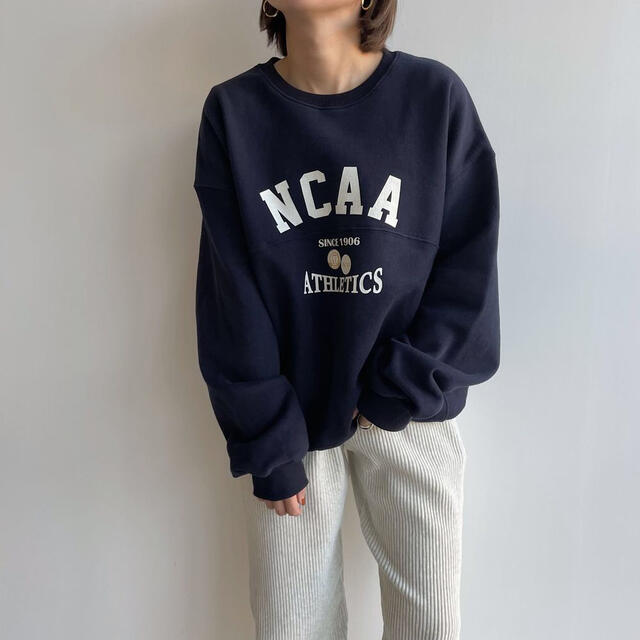 ZARA(ザラ)のnokcha NCAA mtm navy レディースのトップス(トレーナー/スウェット)の商品写真