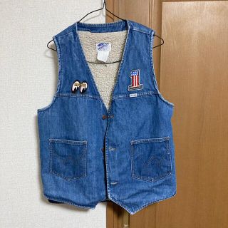 ラングラー(Wrangler)のラングラーのデニムベスト。昭和物(Gジャン/デニムジャケット)