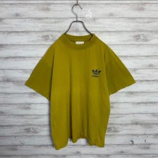 チャンピオン(Champion)の【ギリシャ製】90s アディダス　トレフォイルワンポイント　グリーン　Tシャツ(Tシャツ/カットソー(半袖/袖なし))