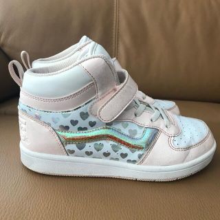 ヴァンズ(VANS)のVANS キッズ スニーカー 21cm ピンク ハート ガール 女の子(スニーカー)