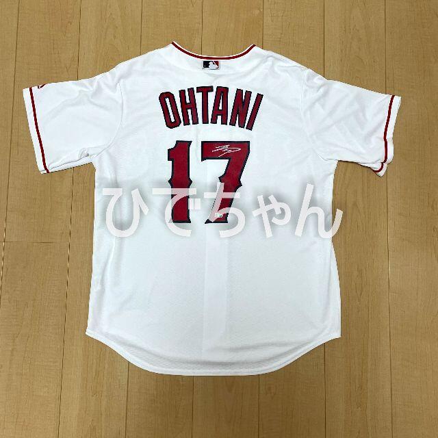 速くおよび自由な 大谷翔平 直筆サインジャージ 白 マジェスティック製