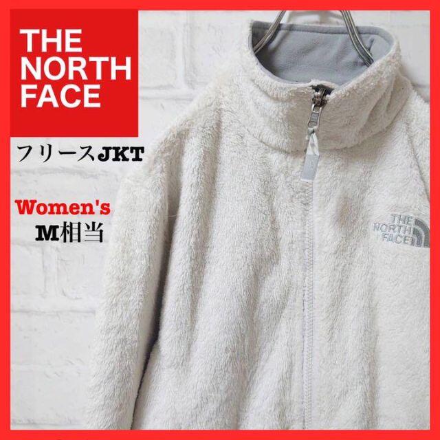 THE NORTH FACE(ザノースフェイス)のノースフェイス　フリースジャケットブルゾン　USA規格S 白　刺繍ロゴ レディースのジャケット/アウター(その他)の商品写真