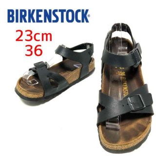 ビルケンシュトック(BIRKENSTOCK)のBIRKENSTOCK ビルケンシュトック Rio ブラック 23cm(サンダル)