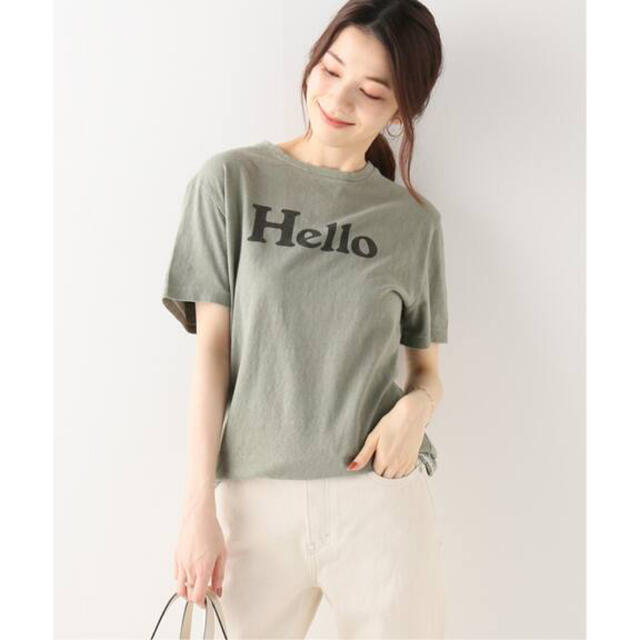 MADISONBLUE(マディソンブルー)の【MADISON BLUE/マディソンブルー】HELLO クルーネックTシャツ レディースのトップス(Tシャツ(半袖/袖なし))の商品写真