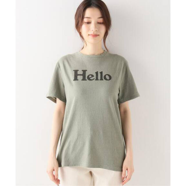 MADISONBLUE(マディソンブルー)の【MADISON BLUE/マディソンブルー】HELLO クルーネックTシャツ レディースのトップス(Tシャツ(半袖/袖なし))の商品写真