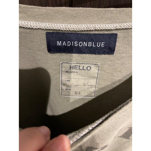 MADISONBLUE(マディソンブルー)の【MADISON BLUE/マディソンブルー】HELLO クルーネックTシャツ レディースのトップス(Tシャツ(半袖/袖なし))の商品写真