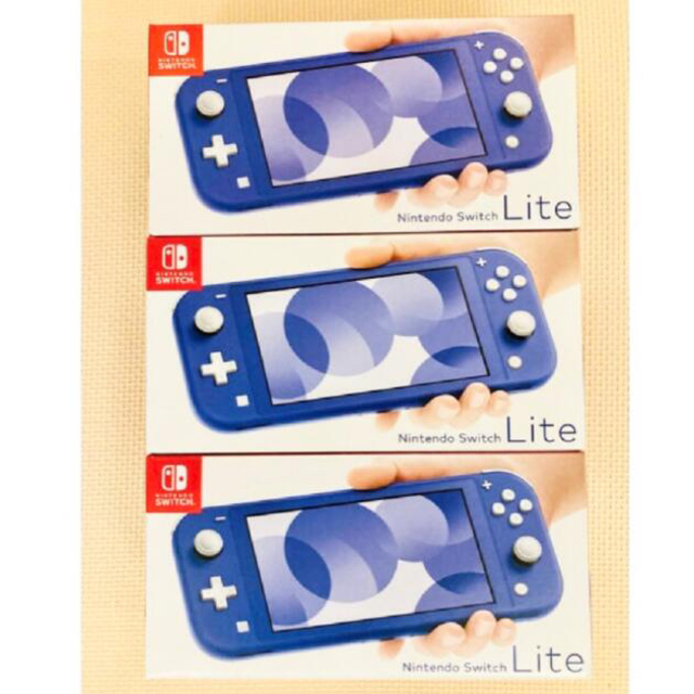 Nintendo Switch - 送料無料 新品 任天堂 スイッチ ライト 本体 ブルー ３台