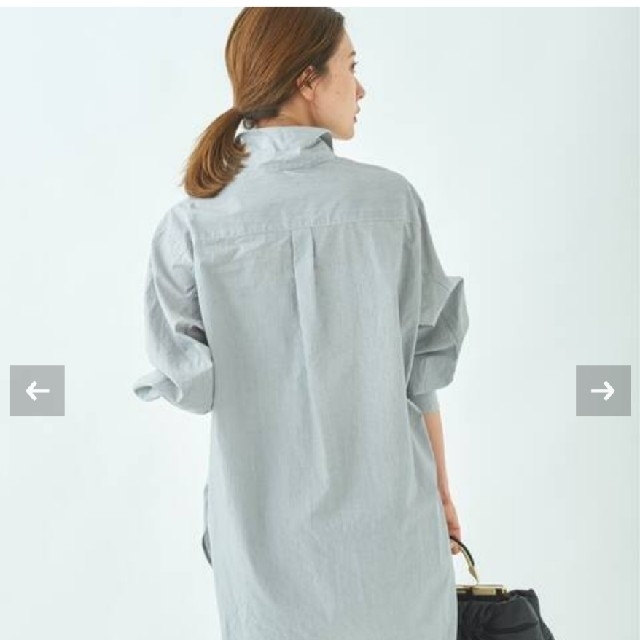 Plage(プラージュ)のチャッキー様専用♡plage 2021♡Puff Sleeve シャツ♡グレー レディースのトップス(シャツ/ブラウス(長袖/七分))の商品写真