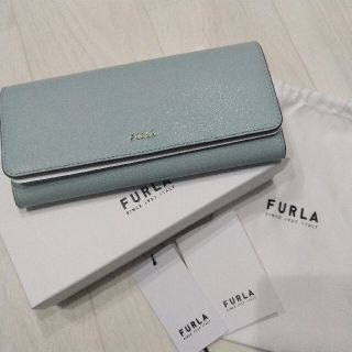 フルラ(Furla)のFURLA BABYLON 長財布 MENTA 水色 バイカラー 新品未使用(財布)