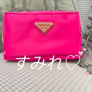 驚きの価格 ☆未使用品☆プラダ ポーチ ナイロン ピンク ストラップ付 ...