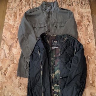 アルファインダストリーズ(ALPHA INDUSTRIES)のアルファインダストリーズ　M-65　カモフラインナー付(ミリタリージャケット)