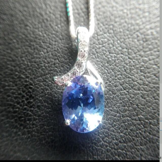 ネックレス高品質 ☆ 1.53ct タンザナイトダイヤネックレス K18WG