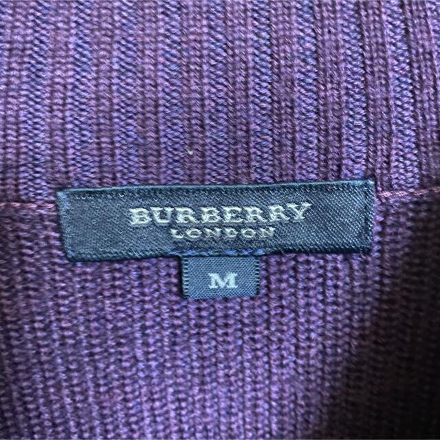 BURBERRY(バーバリー)のBurberry LONDON ウール　ドライバーズ　ニット　セーター　ジップ メンズのトップス(ニット/セーター)の商品写真