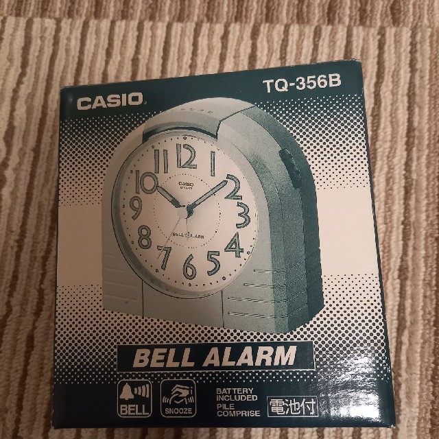 CASIO(カシオ)のCASIO　BELLALARM　TQ-356B インテリア/住まい/日用品のインテリア小物(置時計)の商品写真