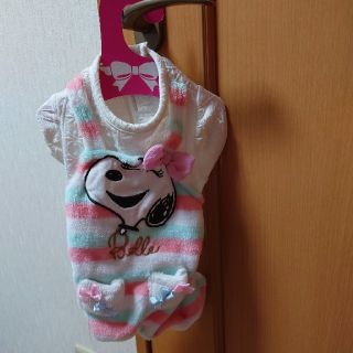 スヌーピー(SNOOPY)のペットパラダイス　スヌーピー　ロンパース　SS(ペット服/アクセサリー)