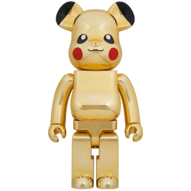 BE@RBRICK ピカチュウ GOLD CHROME Ver.1000％