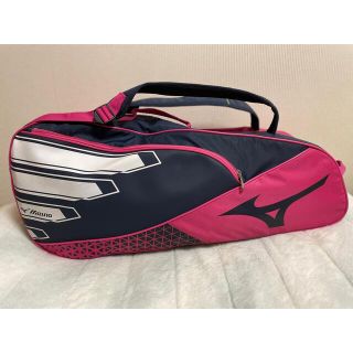 ミズノ(MIZUNO)のミズノ ラケットバッグ6　＆　ヨネックステニスシューズ25cm(バッグ)