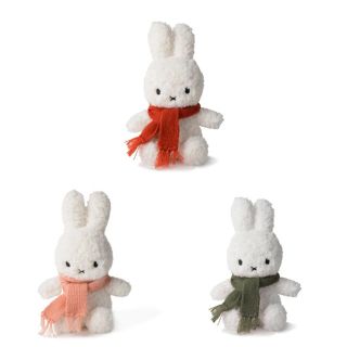 ミッフィー(miffy)の【ぬいぐるみ】ミッフィーポップコーンタオル地23cm新品3色セット　冬オランダ(ぬいぐるみ)