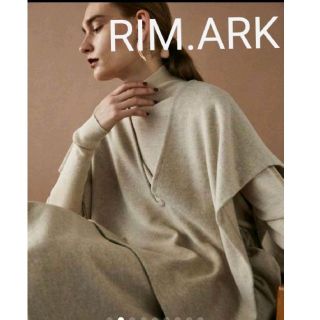 エンフォルド(ENFOLD)のRIM.ARK wool fabric knit docking dress(ロングワンピース/マキシワンピース)