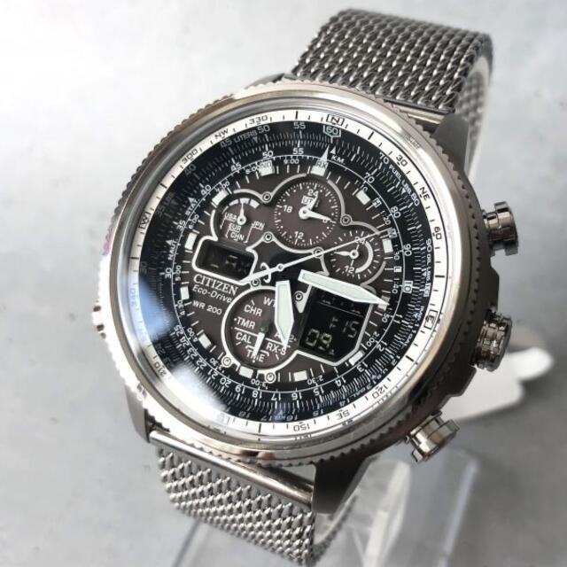 CITIZEN シチズン AT8185-89E ATTESA アテッサ ダイレクトフライト 日産 コラボ ブラック クオーツ J50306