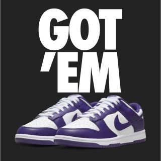 ナイキ(NIKE)のNIKE DUNK LOW championship court purple(スニーカー)