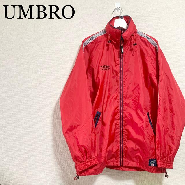 UMBRO アンブロ ナイロンジャケット  XLサイズ 青 赤 m0051