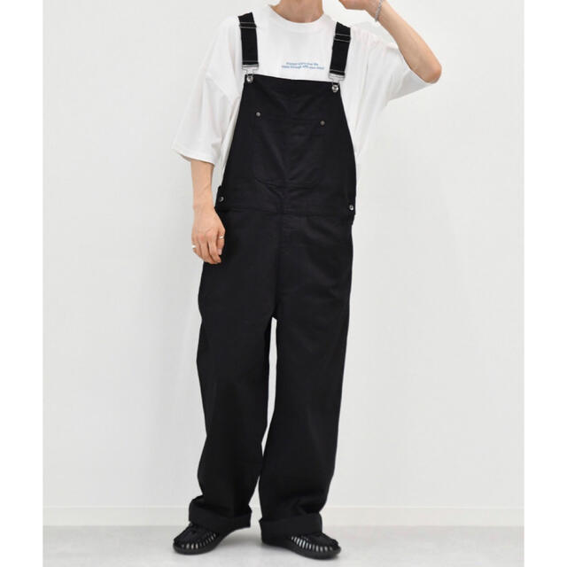 kutir オーバーオール　ブラック メンズのパンツ(サロペット/オーバーオール)の商品写真