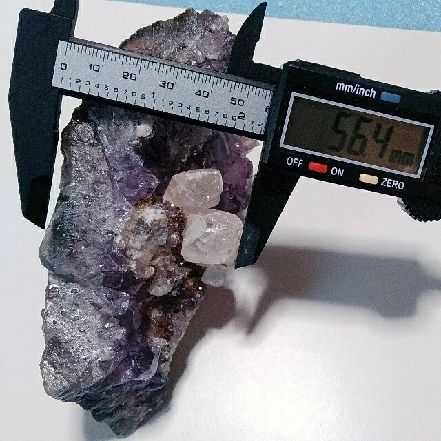 ⑥467g アメジスト カルサイト共生 フラワーアメジスト 原石 ⑥467g アメジスト カルサイト共生 フラワーアメジスト 原石