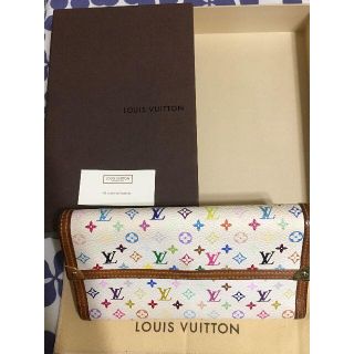 ルイヴィトン(LOUIS VUITTON)の箱あり★ルイヴィトン/マルチカラー/モノグラム/長財布/3ツ折り/送料込(財布)