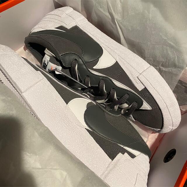 Nike sacai blazer 29cm iron grey