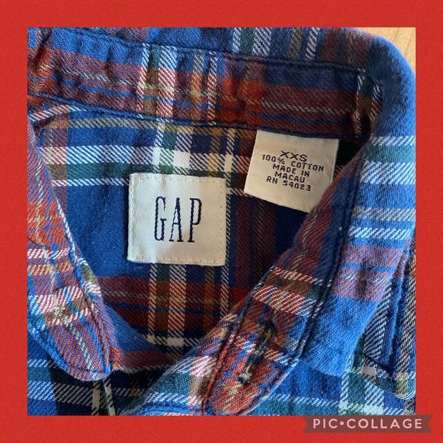 GAP(ギャップ)のGAP  チェックシャツ　ベビー　キッズ キッズ/ベビー/マタニティのキッズ服男の子用(90cm~)(Tシャツ/カットソー)の商品写真