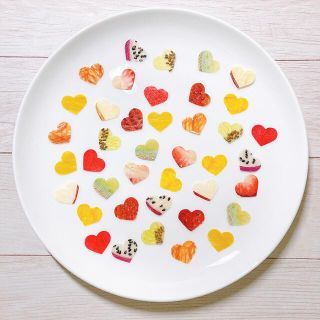 押しフルーツ♡ミニハートのフルーツチップ40枚(各種パーツ)