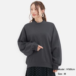 ジーユー(GU)の【美品】スーパーオーバーサイズスウェット　XL ネイビー　ブルー　Blue(トレーナー/スウェット)