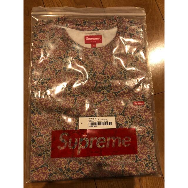 Supreme Small Box Tee Khaki Floral Cards